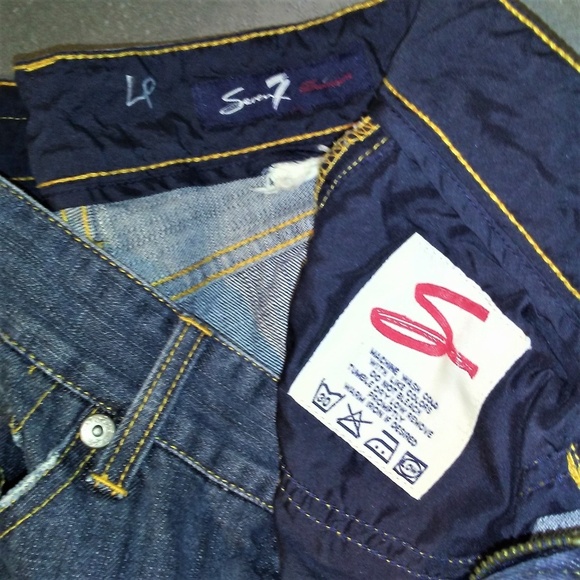 Seven7 Jean Premium Factory Distressed Straight Leg Denim Womens 30 - Picture 4 of 6